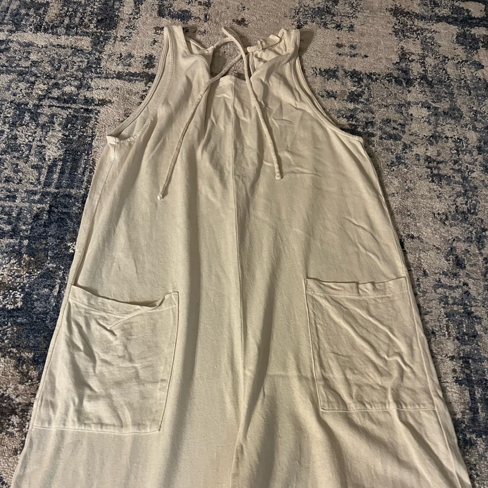 Back Beat Co. cream jumpsuit